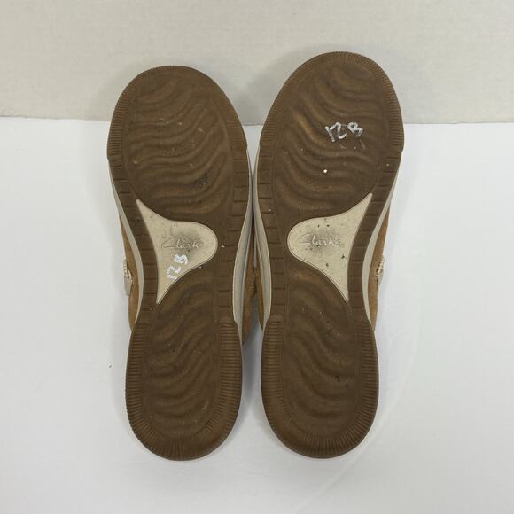 Clarks Cloudstepper Breeze Port Clog Women's Sz 11 Beige Tan Mule Comfort Casual - Picture 6 of 7